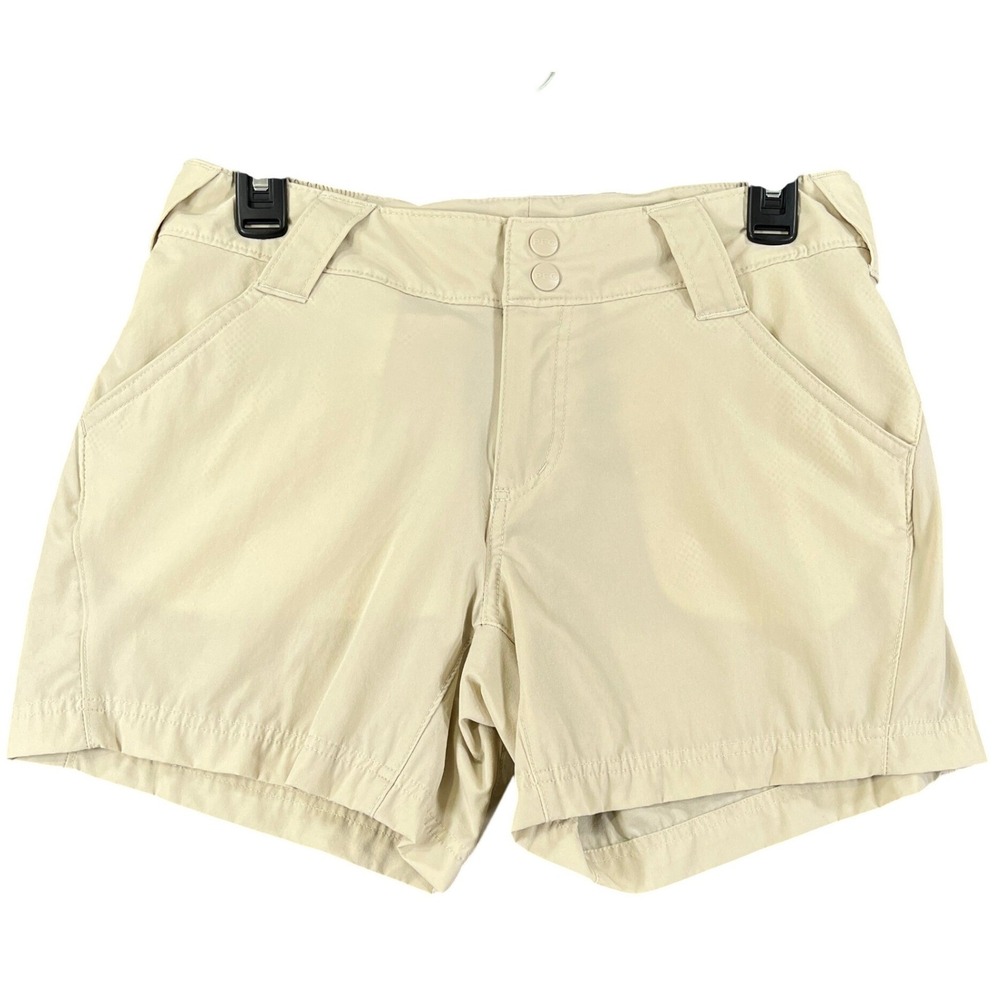 Columbia PFG Shorts Womens 6 Tan Performance Stretch Fishing Outdoor Hiking